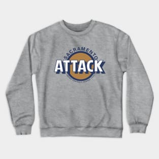 Defunct Sacramento Attack Arena Football 1992 Crewneck Sweatshirt